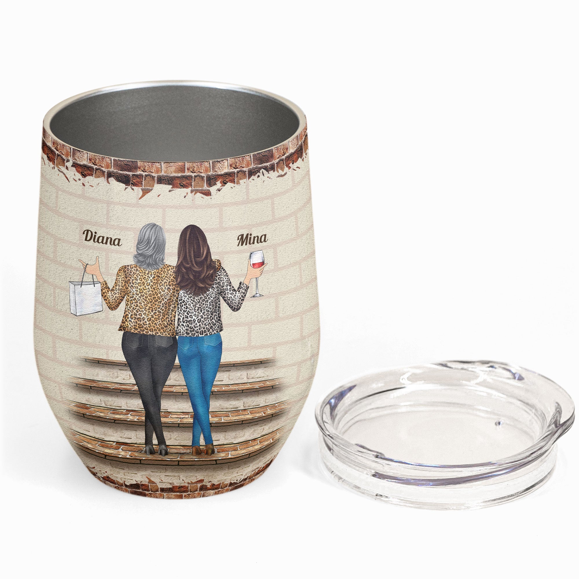 You're The She To My Nanigans - Personalized Wine Tumbler - Birthday New Year Gift For Besties, Soul Sisters