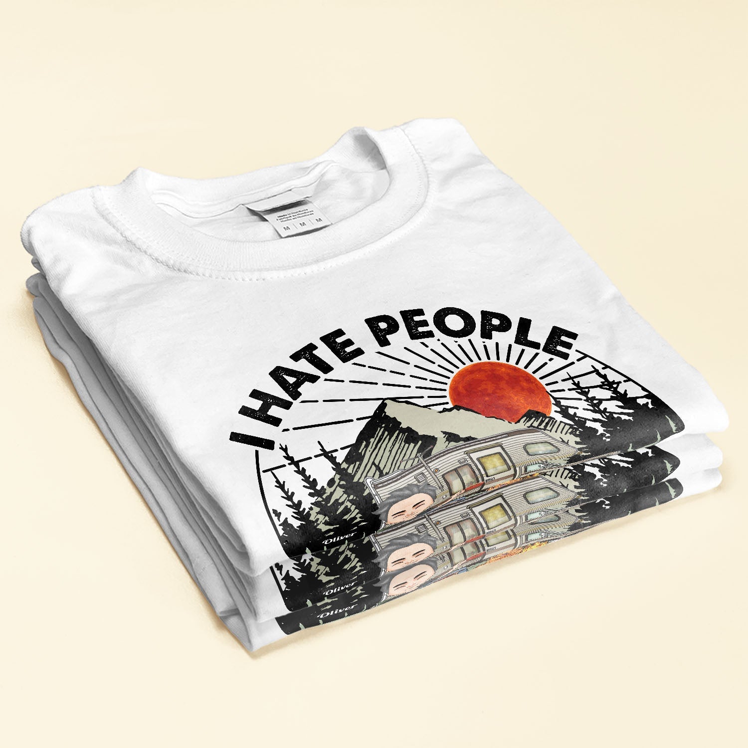 I Hate People - Personalized Shirt - Birthday Gift For Camping Lovers, Wanderlust