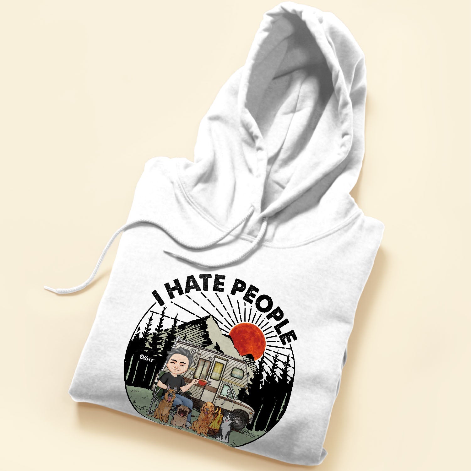 I Hate People - Personalized Shirt - Birthday Gift For Camping Lovers, Wanderlust