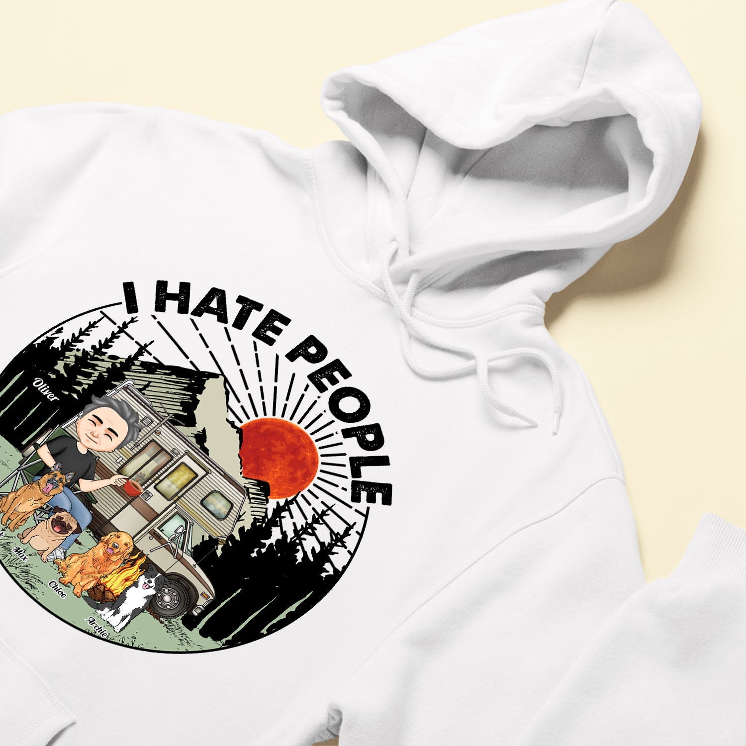 I Hate People - Personalized Shirt - Birthday Gift For Camping Lovers, Wanderlust