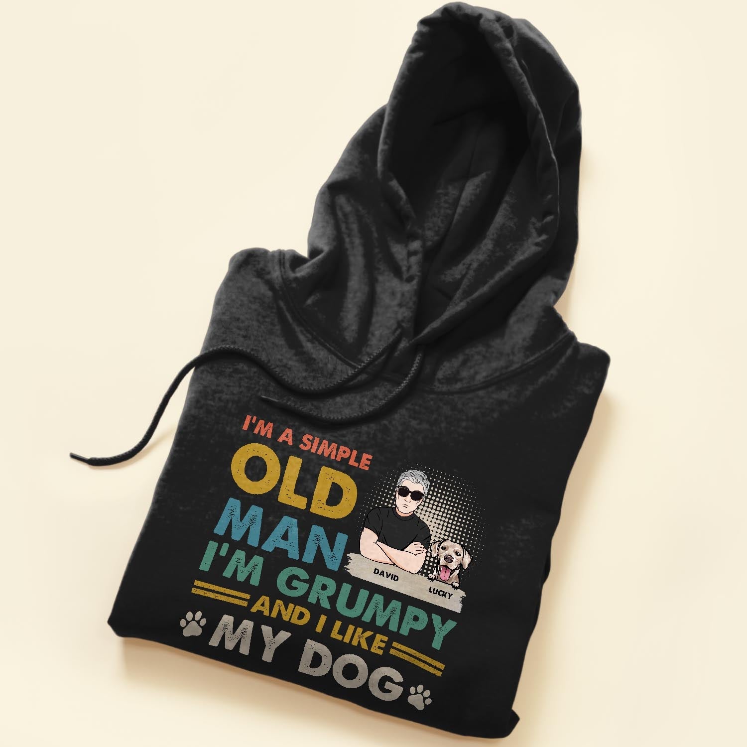 I'm A Simple Old Man I Like My Dogs - Personalized Shirt - Birthday, Father's day Gift For Dog Dad, Dog Father, Old Man