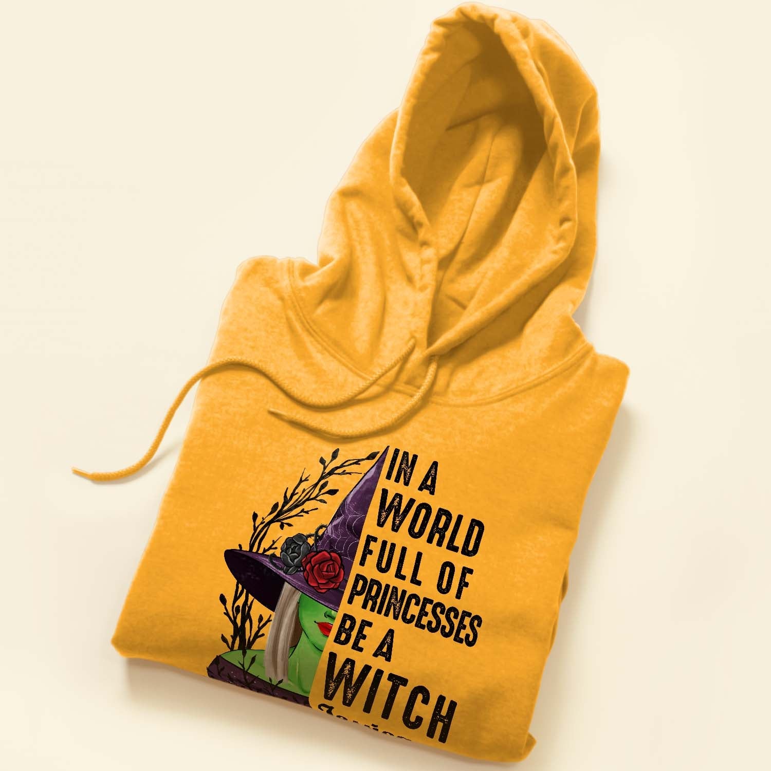 In A World Full Of Princesses Be A Witch - Personalized Shirt - Fall Season Gift For Girls - Girl Front