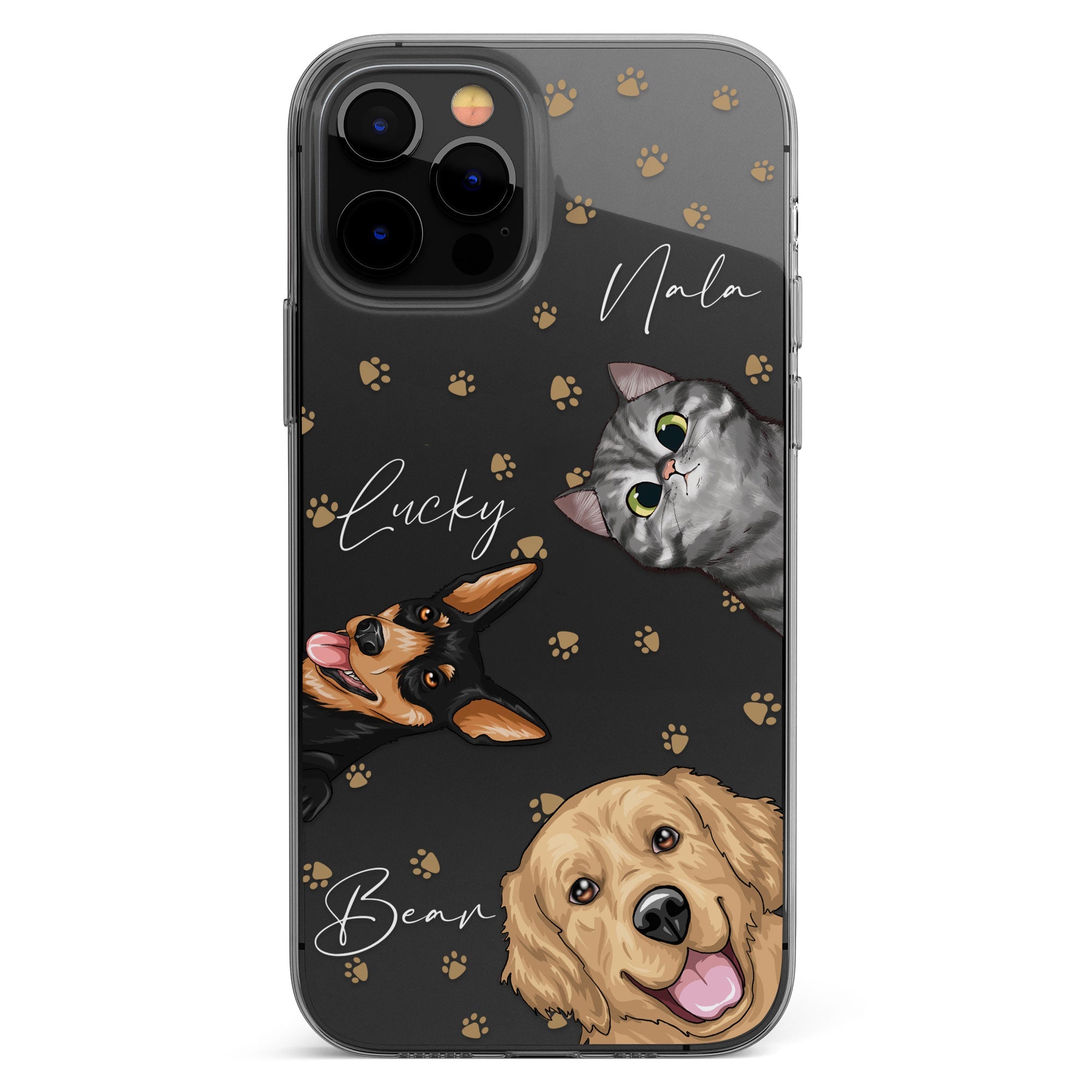 Peek A Boo Pet - Personalized Clear Phone Case