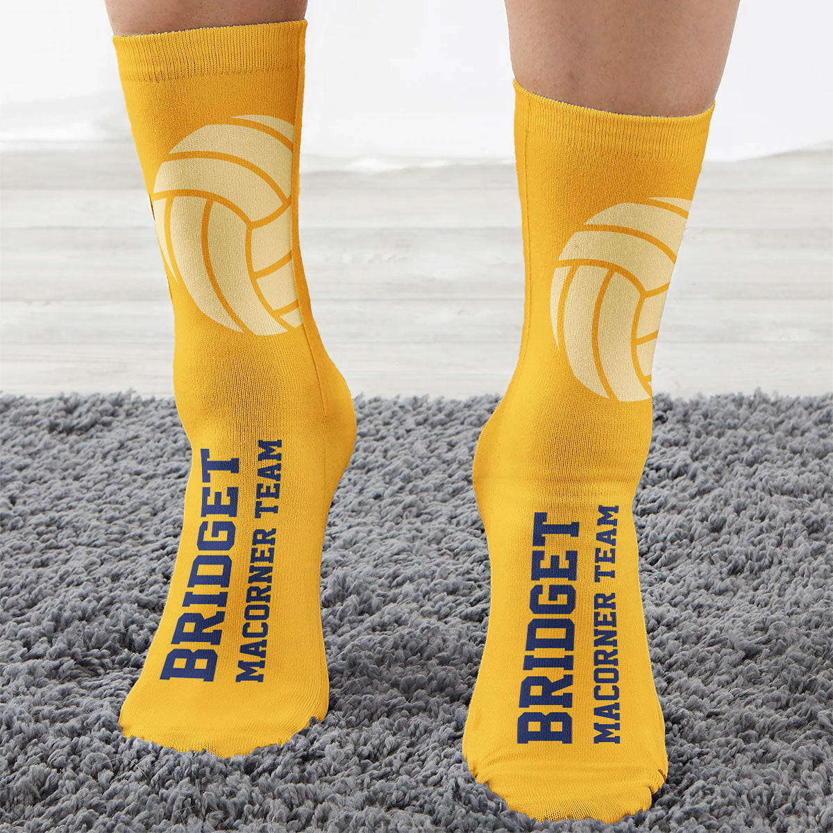 Volleyball - Personalized Crew Socks