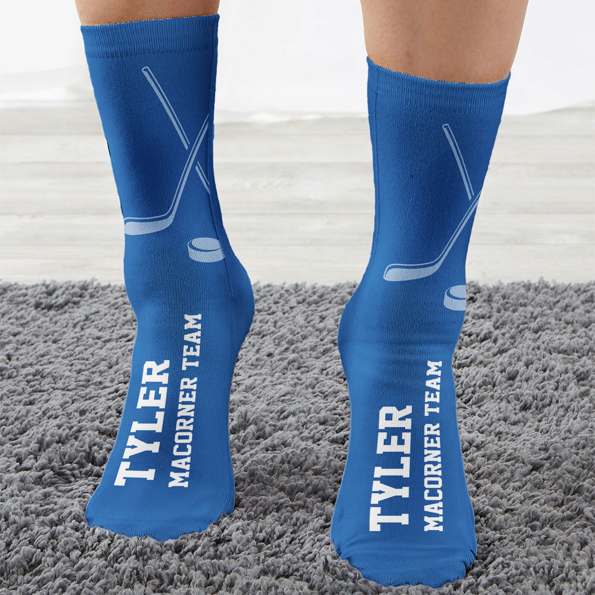 Hockey- Personalized Crew Socks