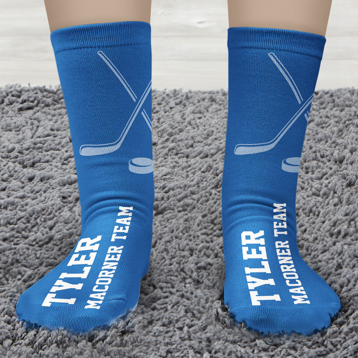 Hockey- Personalized Crew Socks