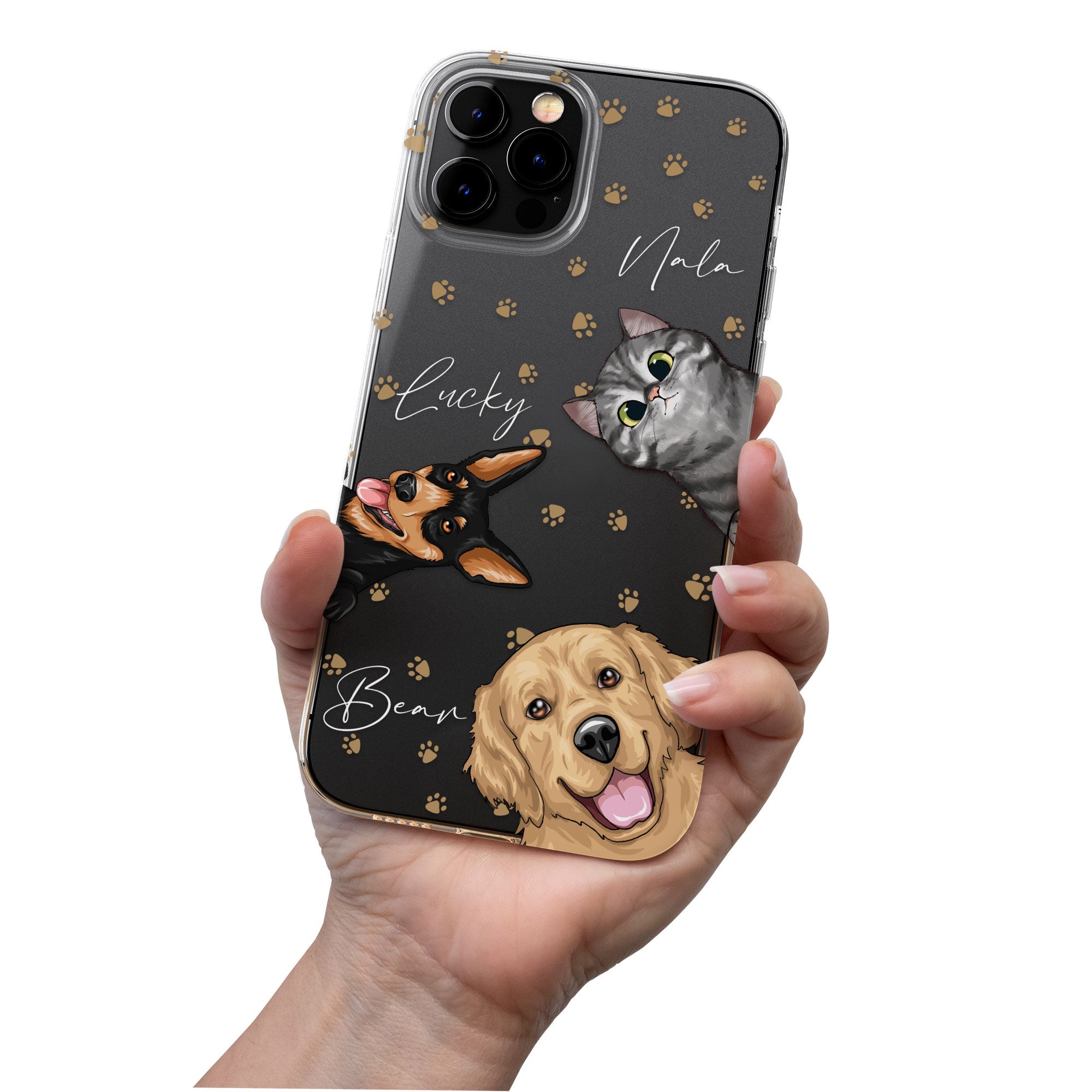 Peek A Boo Pet - Personalized Clear Phone Case