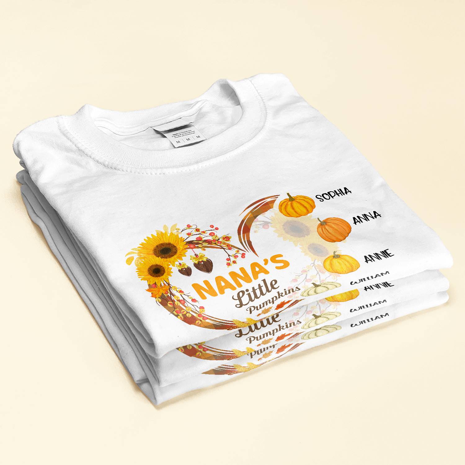 Nana's Little Pumpkins - Personalized Shirt - Fall Season Gift For Grandmother