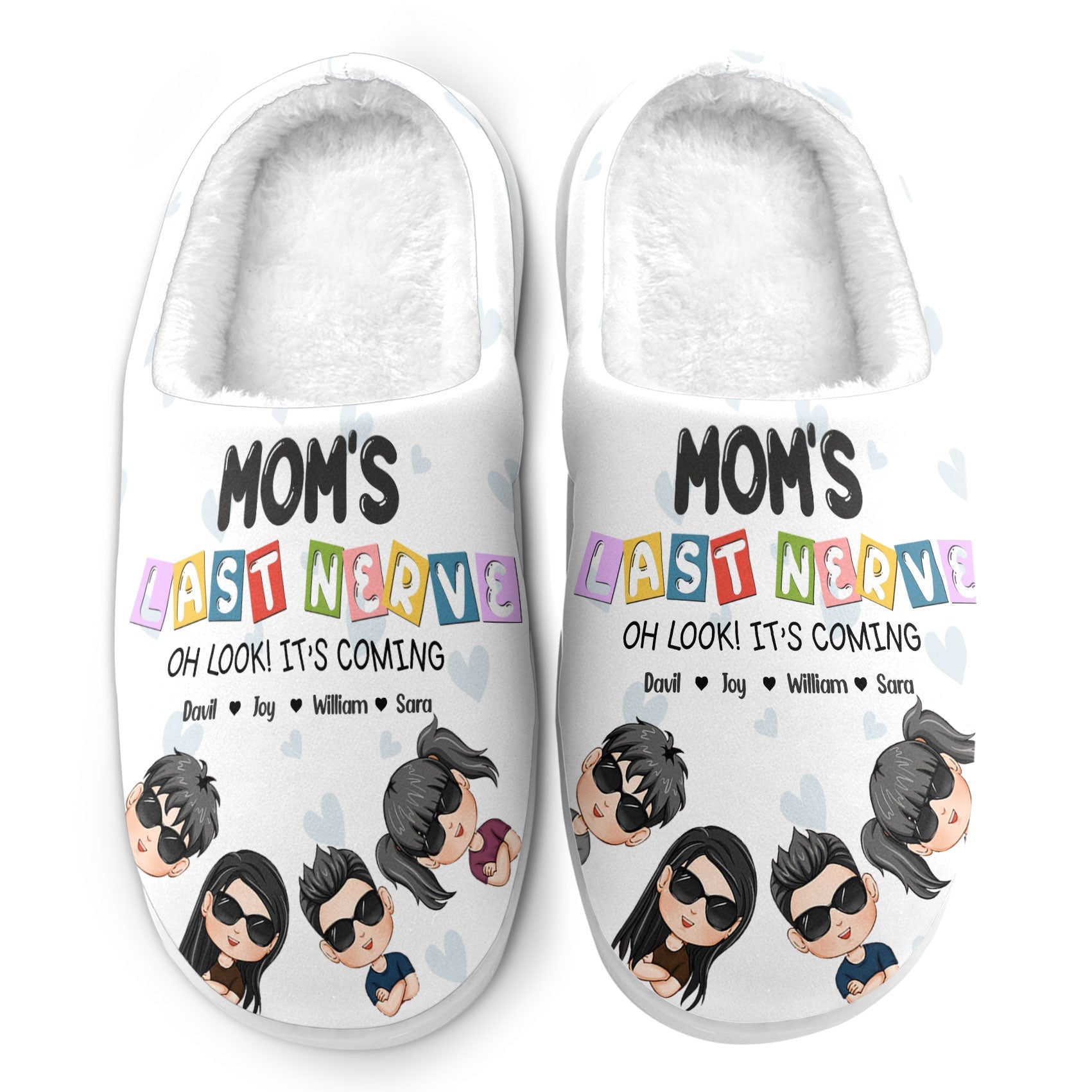 Mom's Last Nerve - Personalized Slippers