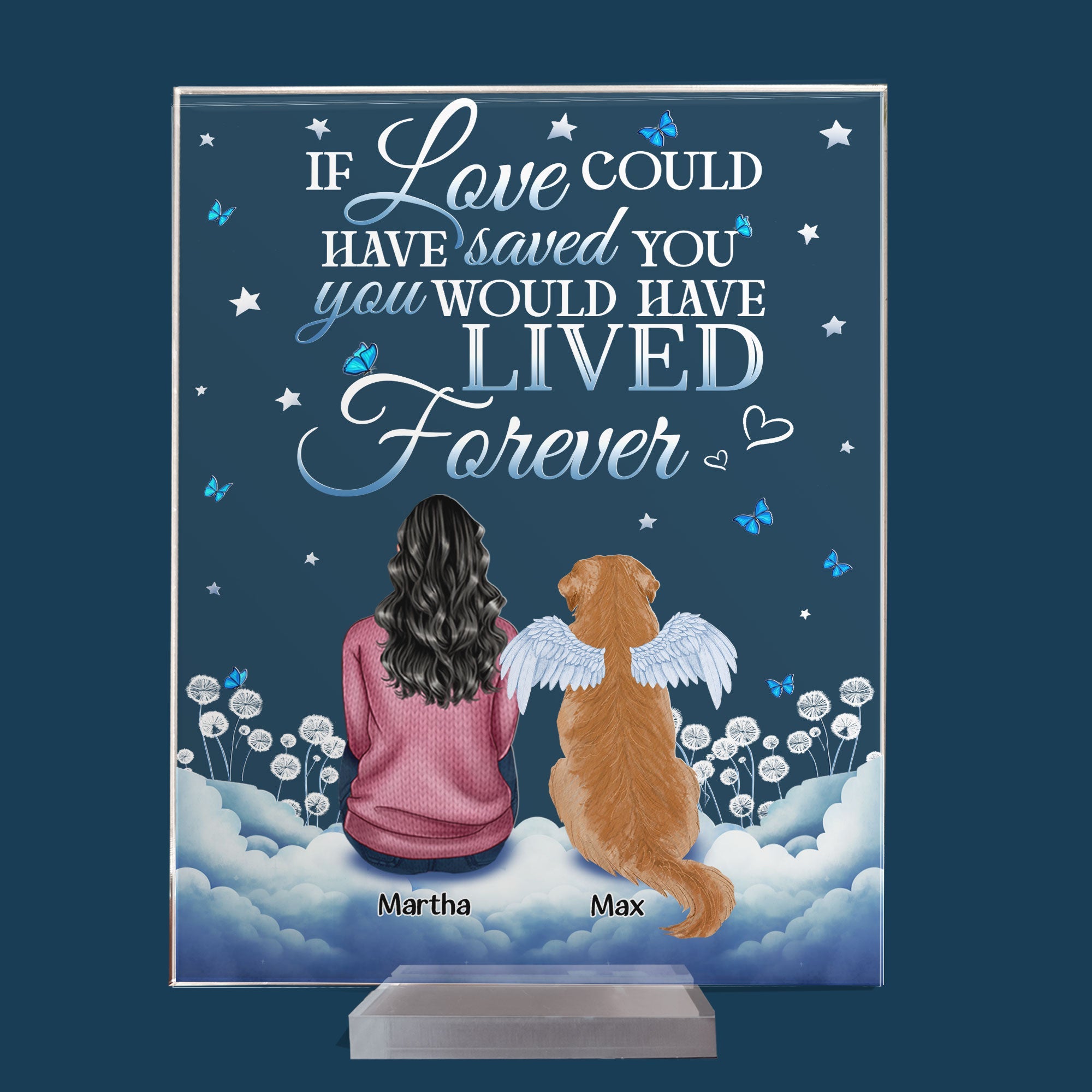 You Were My Favorite Hello And Hardest Goodbye - Personalized Acrylic Plaque