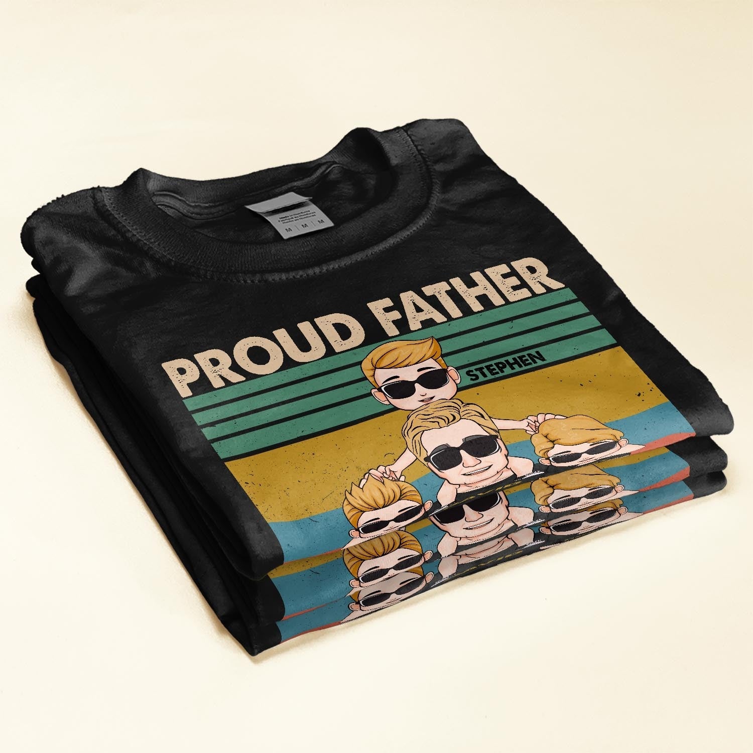 Proud Father Of A Few Dumbass Kids - Personalized Shirt - Father's Day, Birthday Gift For Dad, Father, Daddy - From Wife, Sons & Daughters