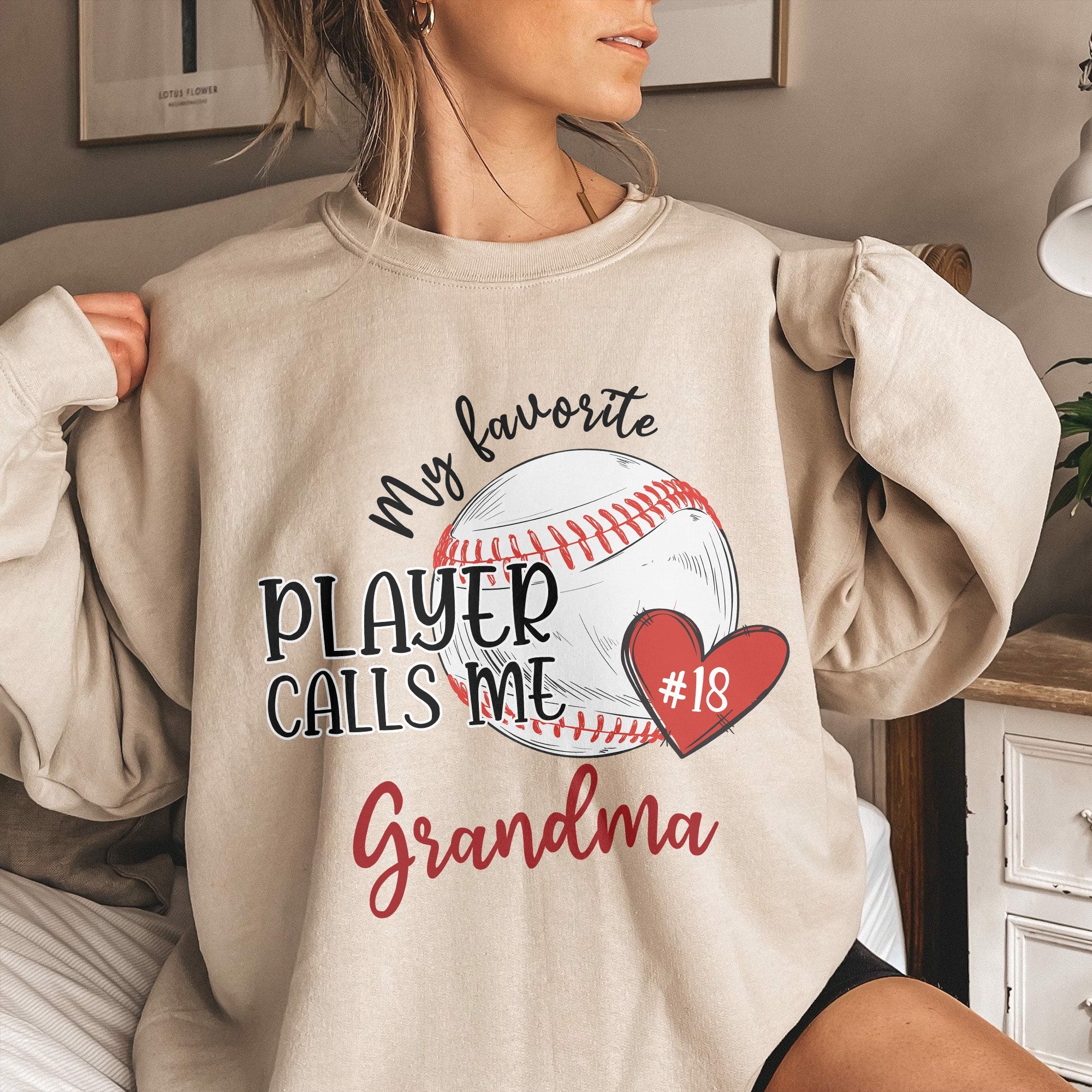 My Favorite Player Calls Me Grandma - Personalized Shirt