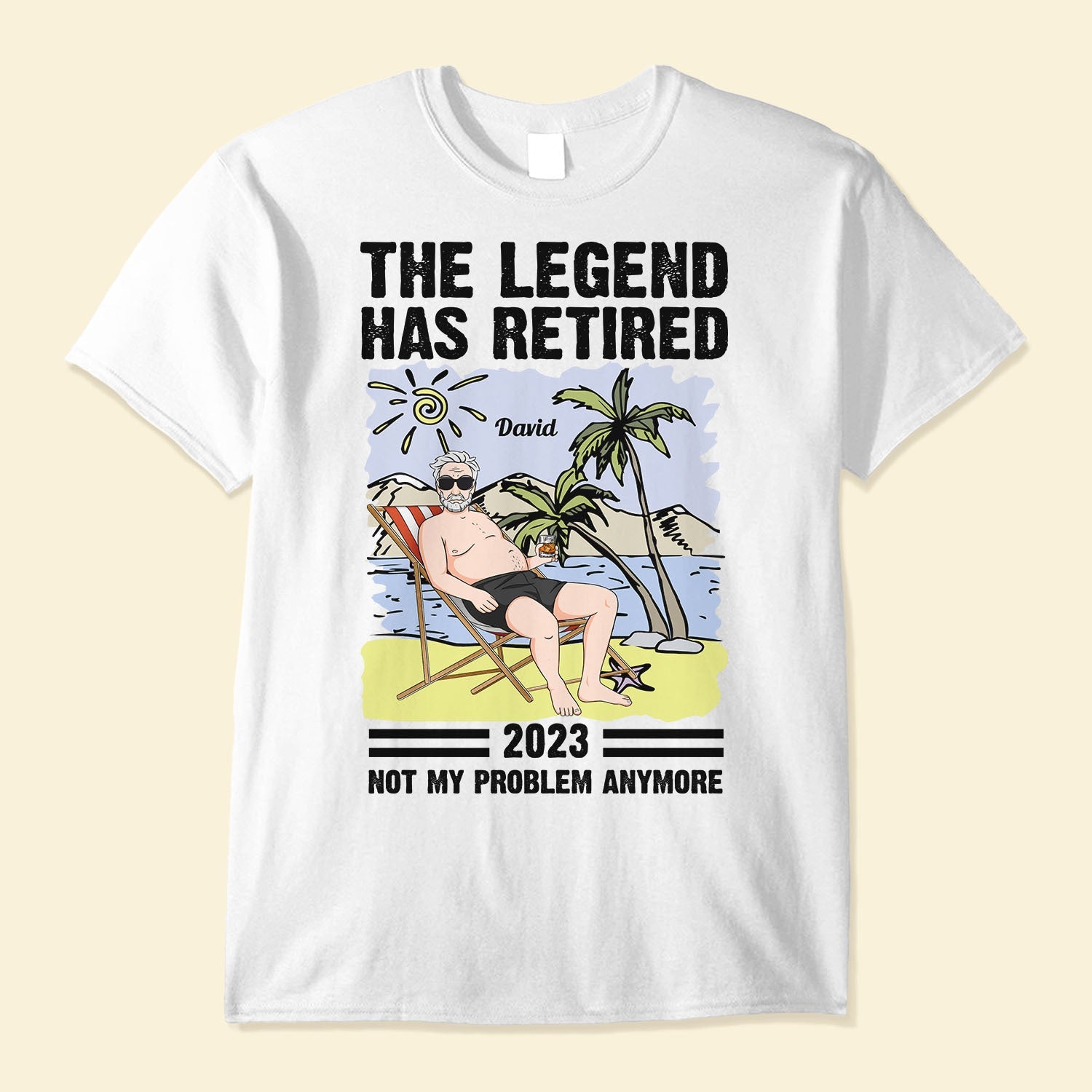 The Legend Has Retired 2 - Personalized Shirt - Retirement Gift For Husband, Grandpa, Dad