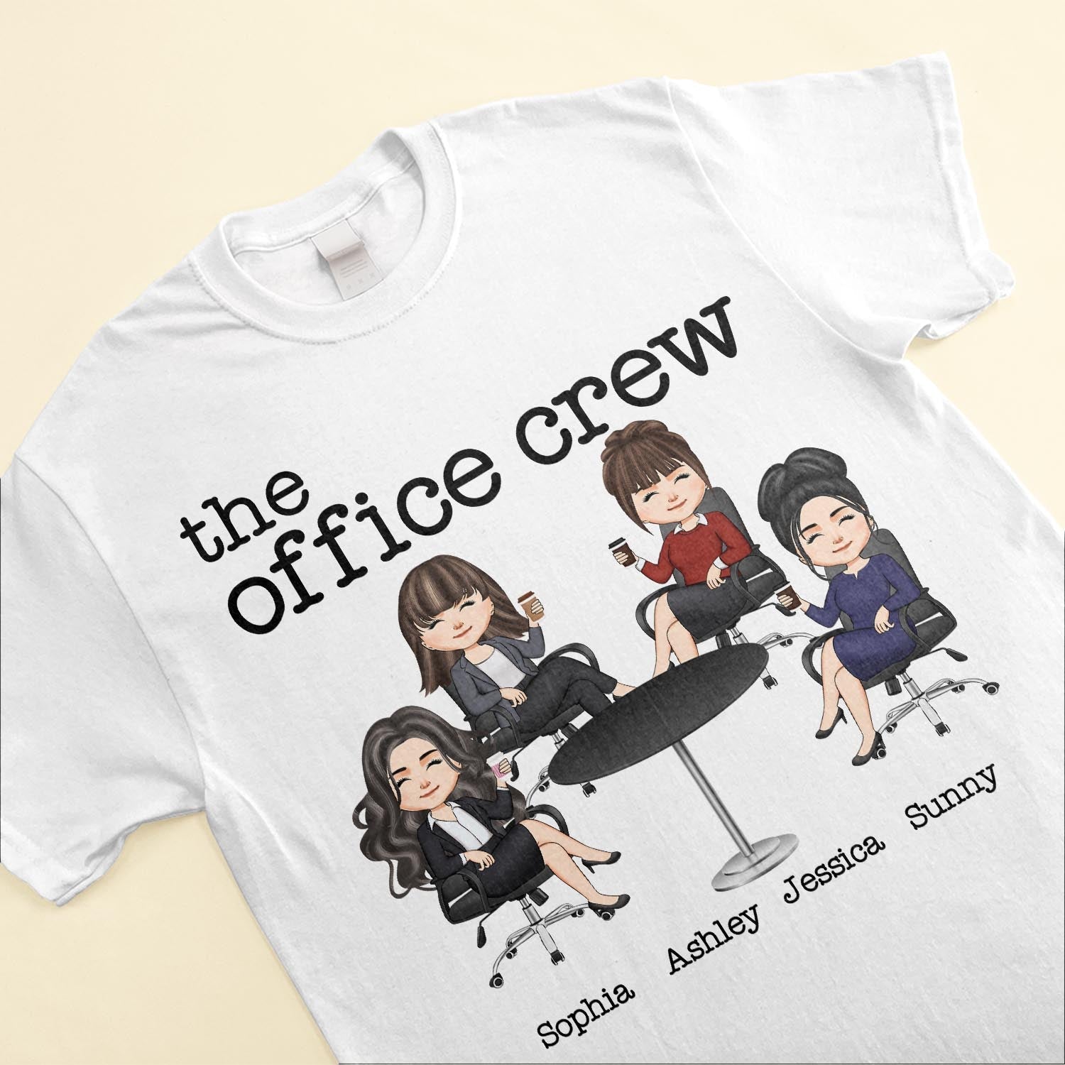 The Office Crew  - Personalized Shirt - Birthday Gift For Colleagues, Employees, Office Squad