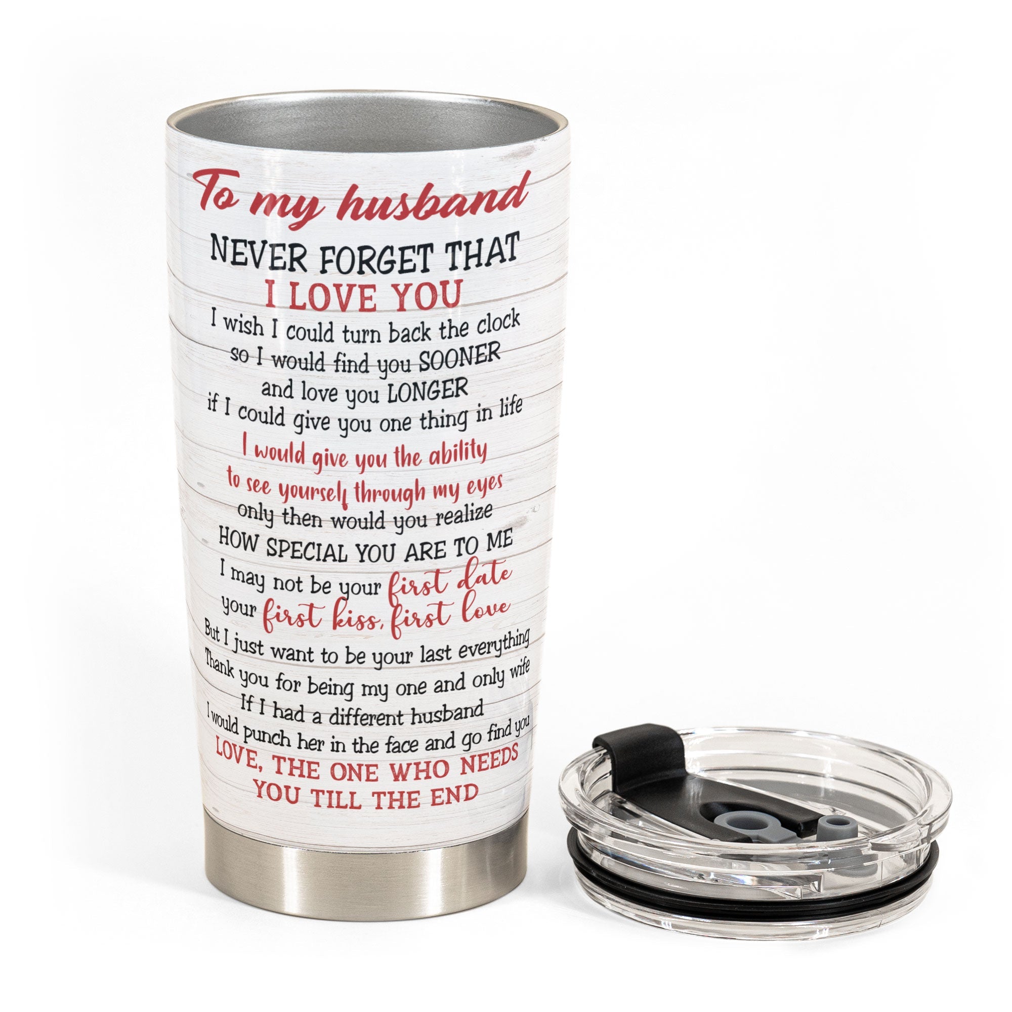 Want To Be Your Last Everything - Personalized Tumbler Cup - Couple Shoulder To Shoulder