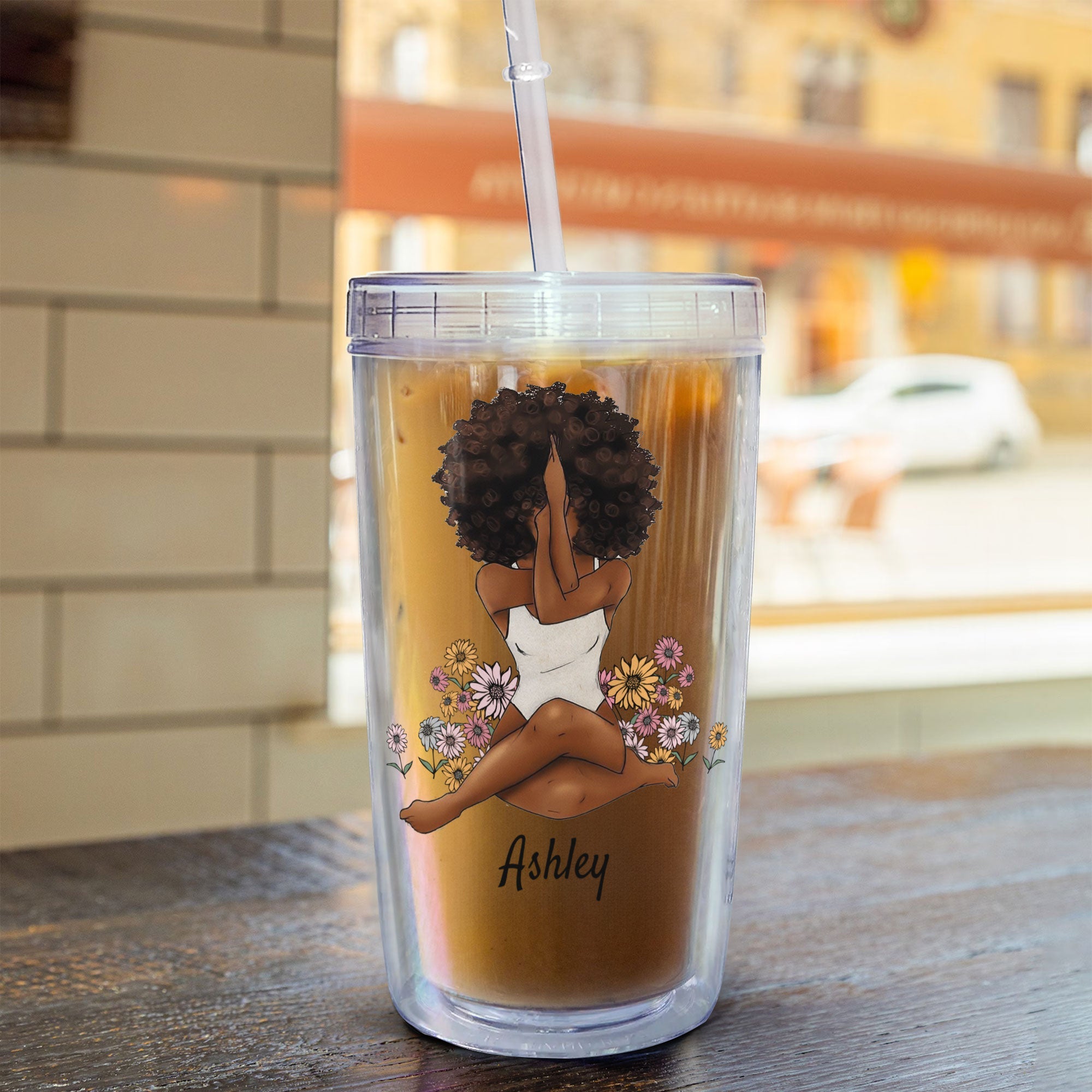 You Are Beautiful - Personalized Acrylic Tumbler With Straw